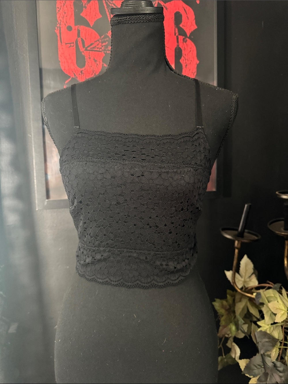 Maurice Black Lace Bralette - Small
